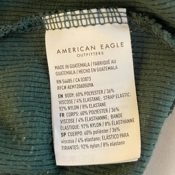 American Eagle, XL, green, cropped tank top - Picture 3 of 3